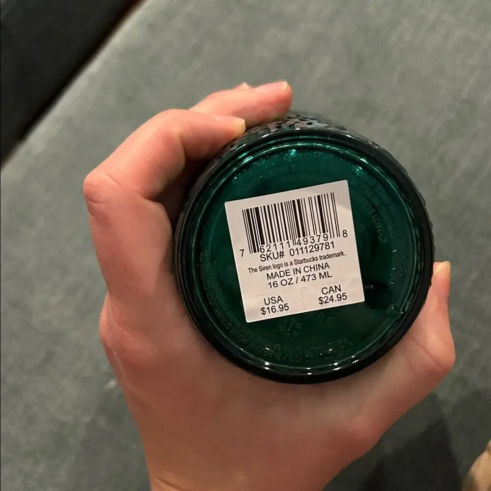 New Starbucks Emerald Textured Cup